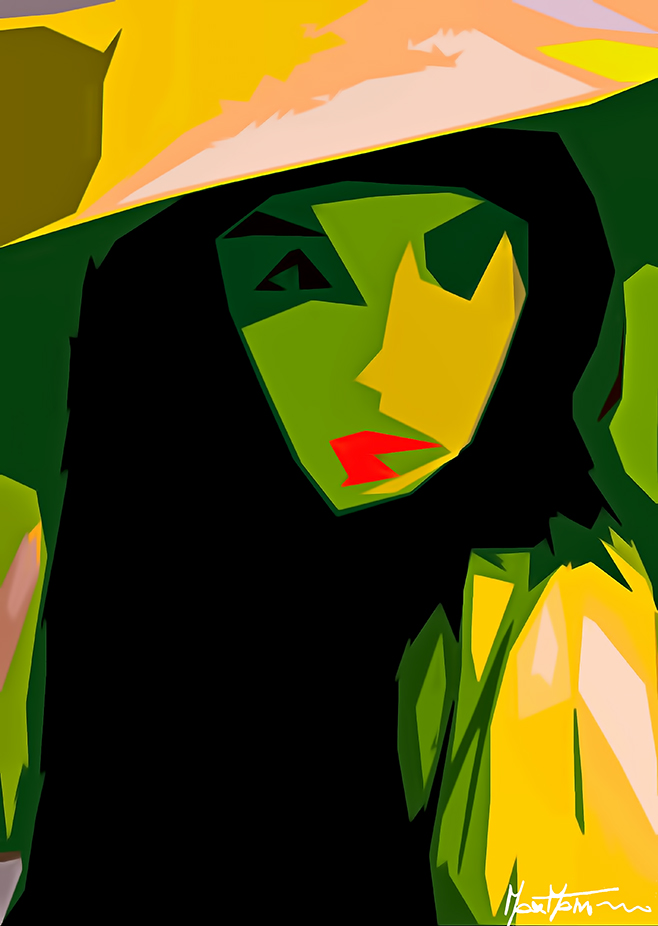 ABSTRACT PORTRAIT 41 DAP Re Acrylic FIRM